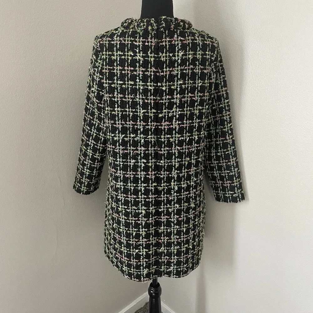 TUCKERNUCK Womens Sz M Holly Tinsel Tweed Long Sleeve Jackie Dress Boucle Luxe - Picture 8 of 11